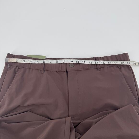 Goodfellow & Co Mens Brown Tech Activewear Stretch Trouser Chino Pants Large - Picture 9 of 10
